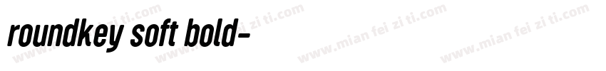 roundkey soft bold字体转换